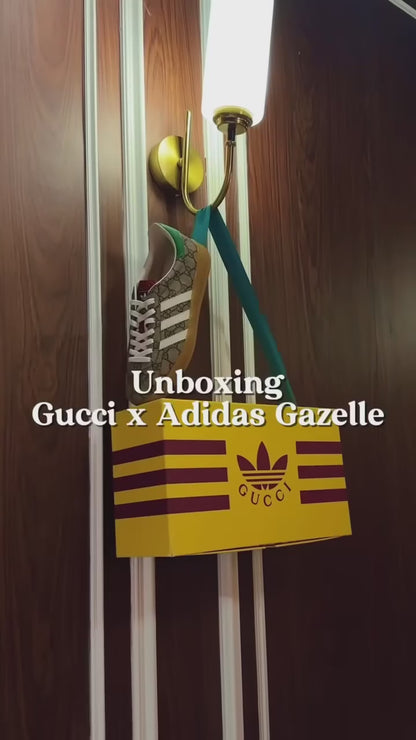 Adi x Gucci Gazelle 'Beige GG Monogram